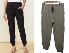 NWT Monrow Supersoft Jogger  L  Gunmetal Grey Pants Sweatpants Joggers HB0307 148