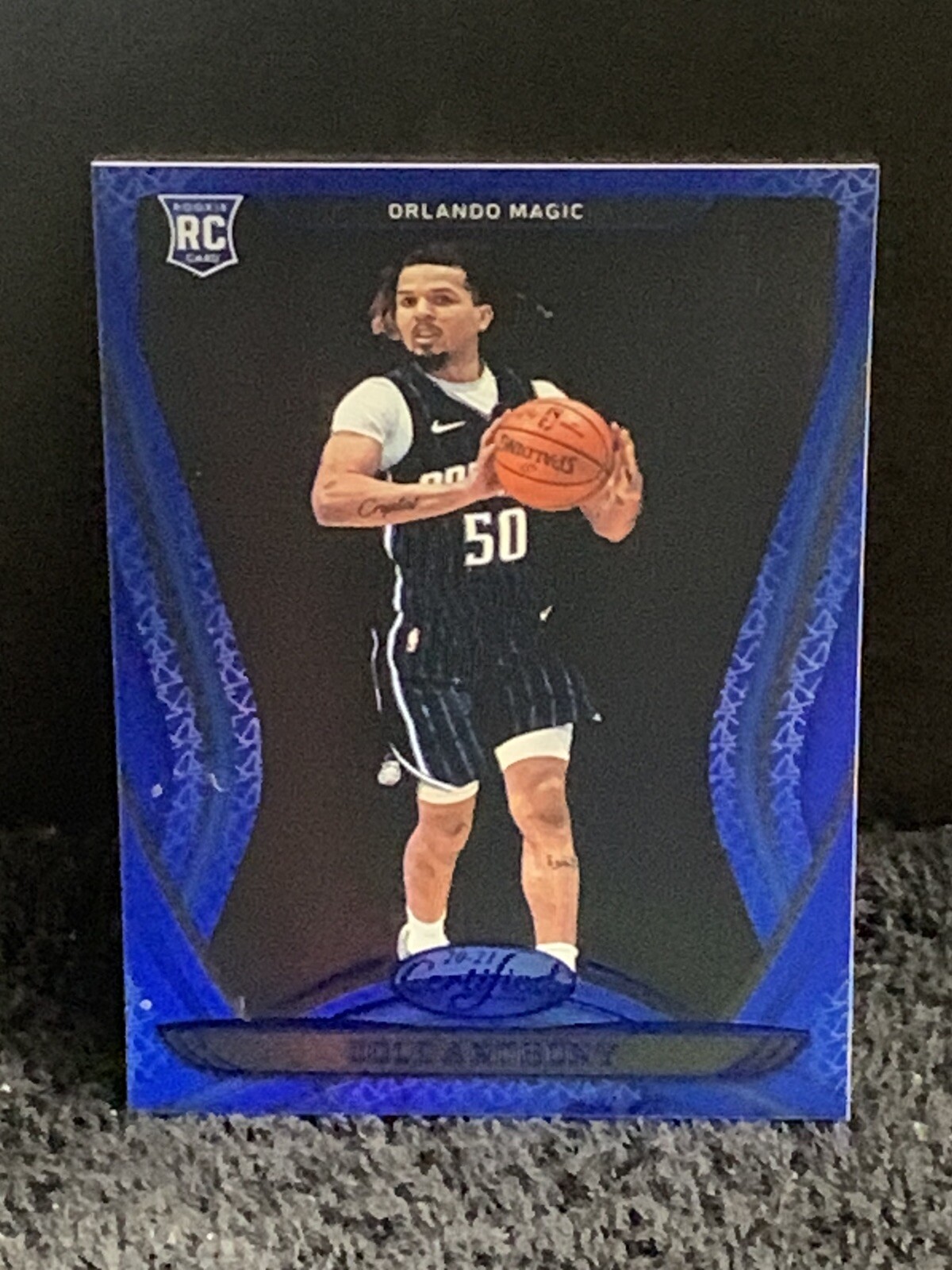 Cole Anthony 2020-21 Panini Certified Blue Mirror RC # 186 Orlando Magic Rookie