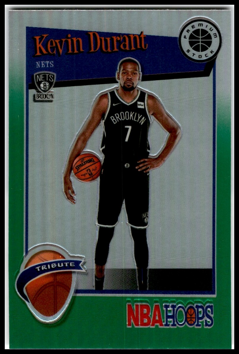 2019-20 Hoops Premium Stock #284 Kevin Durant Prizms Green