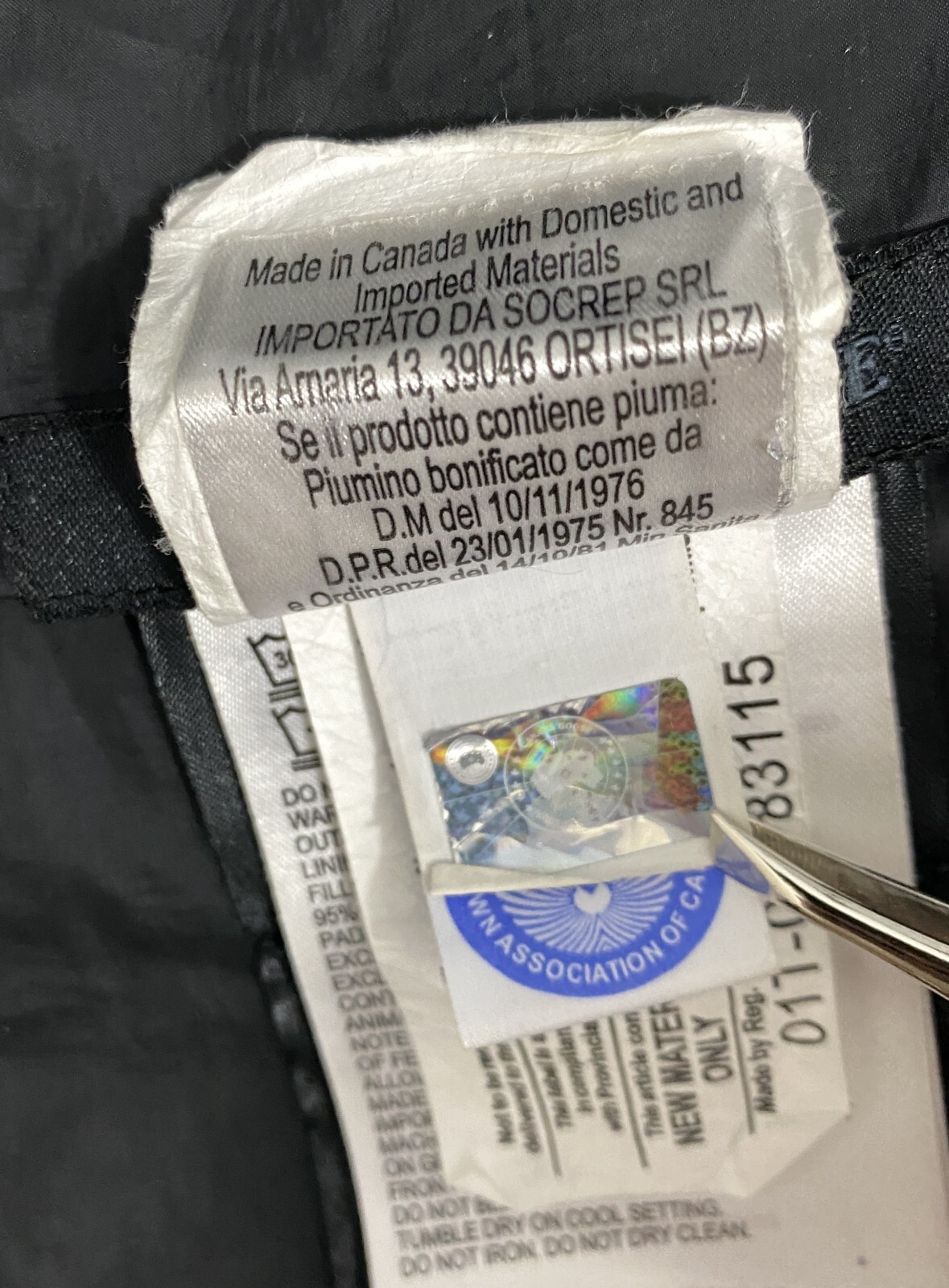 Men's Canada Goose Black Label Brookvale Down Jacket Puffer Size S eBay