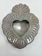 PUNCHED TIN NICHO box handmade southwestern mexican folk art niche