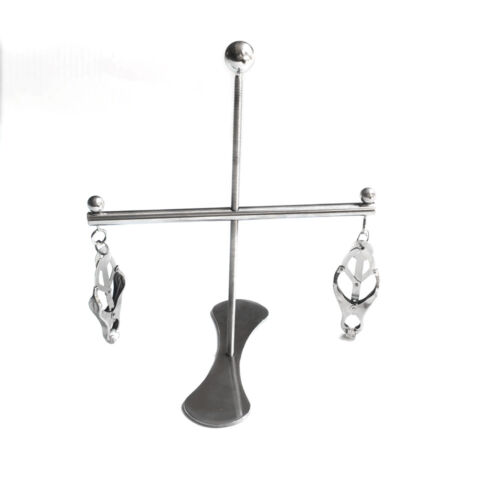 Adjustable Fixation Torture Breast Clips Clamps Tower of Pain For Women - Picture 6 of 9