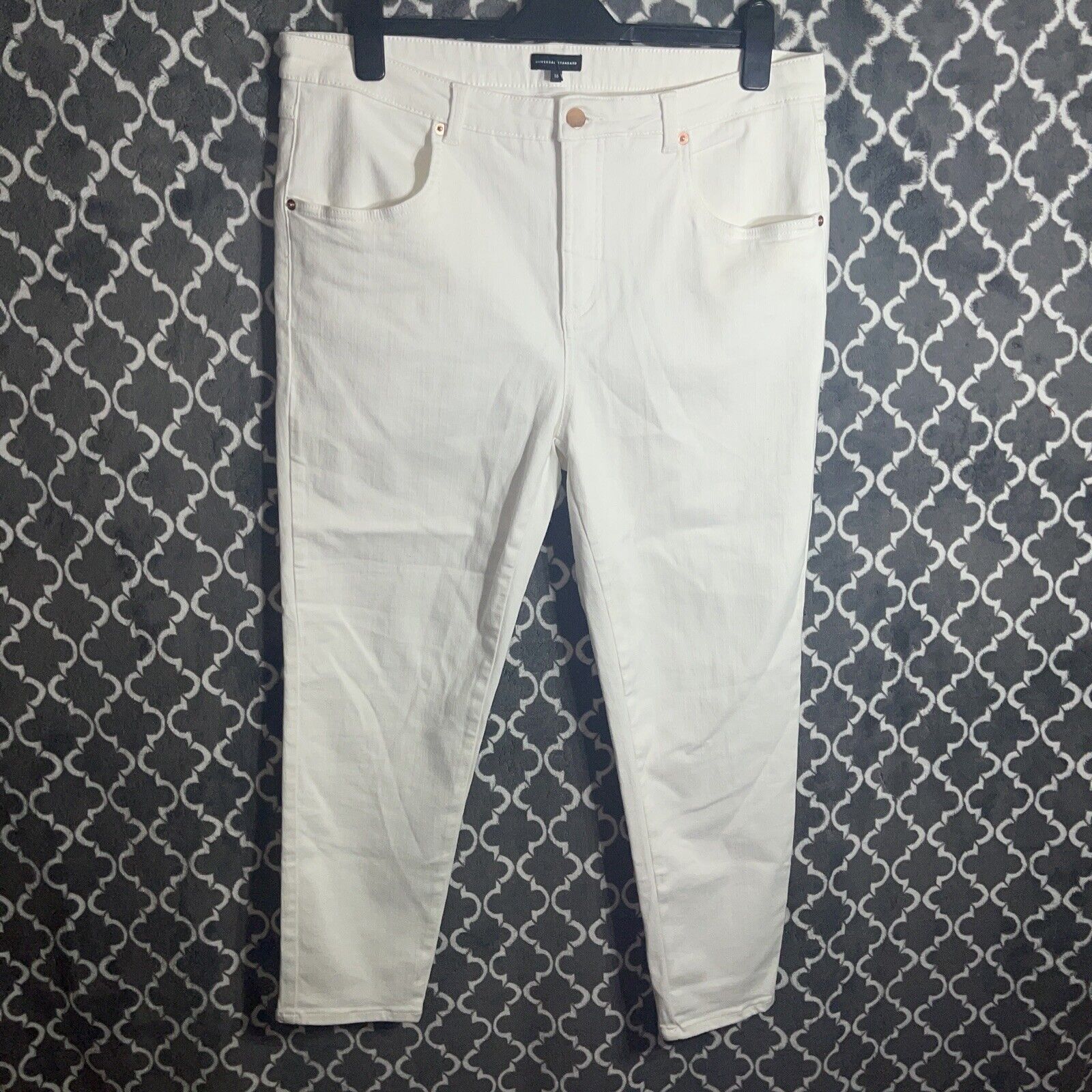Universal Standard Seine High Rise Skinny 27” White Jeans Women’