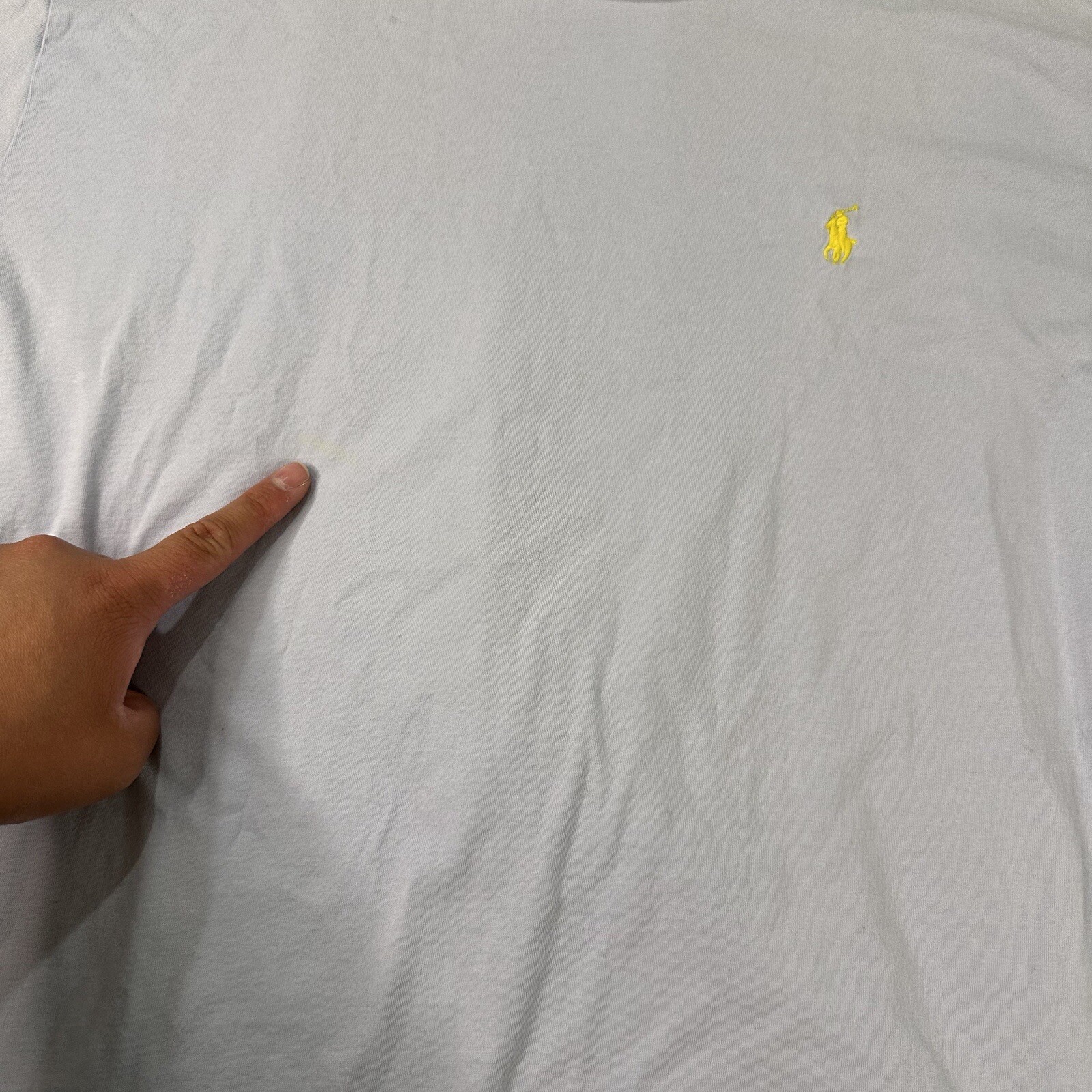 Maglietta Polo R Lauren & Co uomo M bambino blu maniche corte girocollo pony