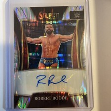 Robert Roode 2022 Panini Select WWE Silver Flash Prizm Refractor Auto SN-RRD