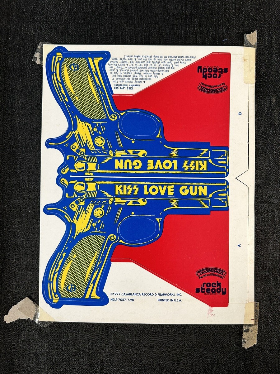 KISS ~ Love Gun ~ Promo LP Cardboard Guns Casablanca Rock Steady