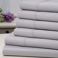 Kathy Ireland 1500 Thread Count Bamboo Cotton 6 pc Sheet Set