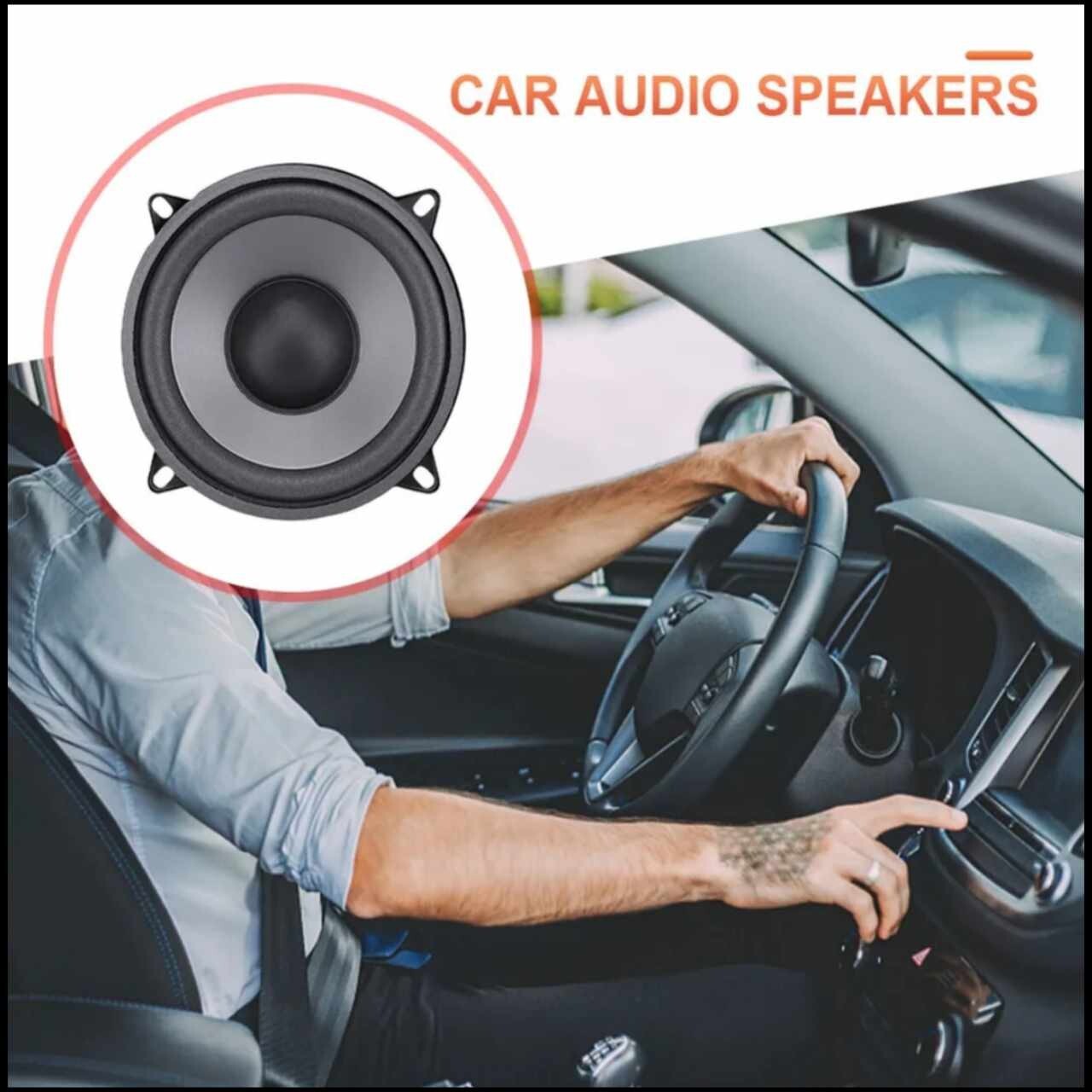 2Pcs 6 Inch Universal Car Speakers Car HiFi Coaxial Speaker Subwoofer