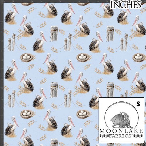 Pelican Watercolor Grasses 100% Quality Light Cotton Poplin Fabric *exclusive* - Picture 6 of 6