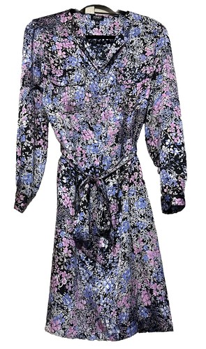 jones new york dress purple Jones New York dress purple wrap vintage
