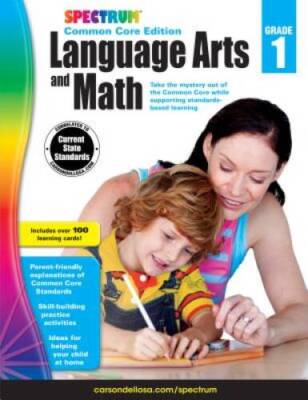 Spectrum Language Arts and Math, Grade 1: Common Core Edition - VERY GOOD