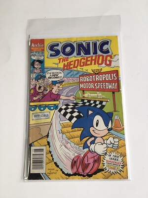 SONIC The HEDGEHOG Comic Book #13 August 1994 1st KNUCKLES Archie Adventure