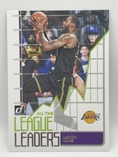 LeBron James 2020-21 Donruss League Leaders All Time #2 Los Angeles Lakers