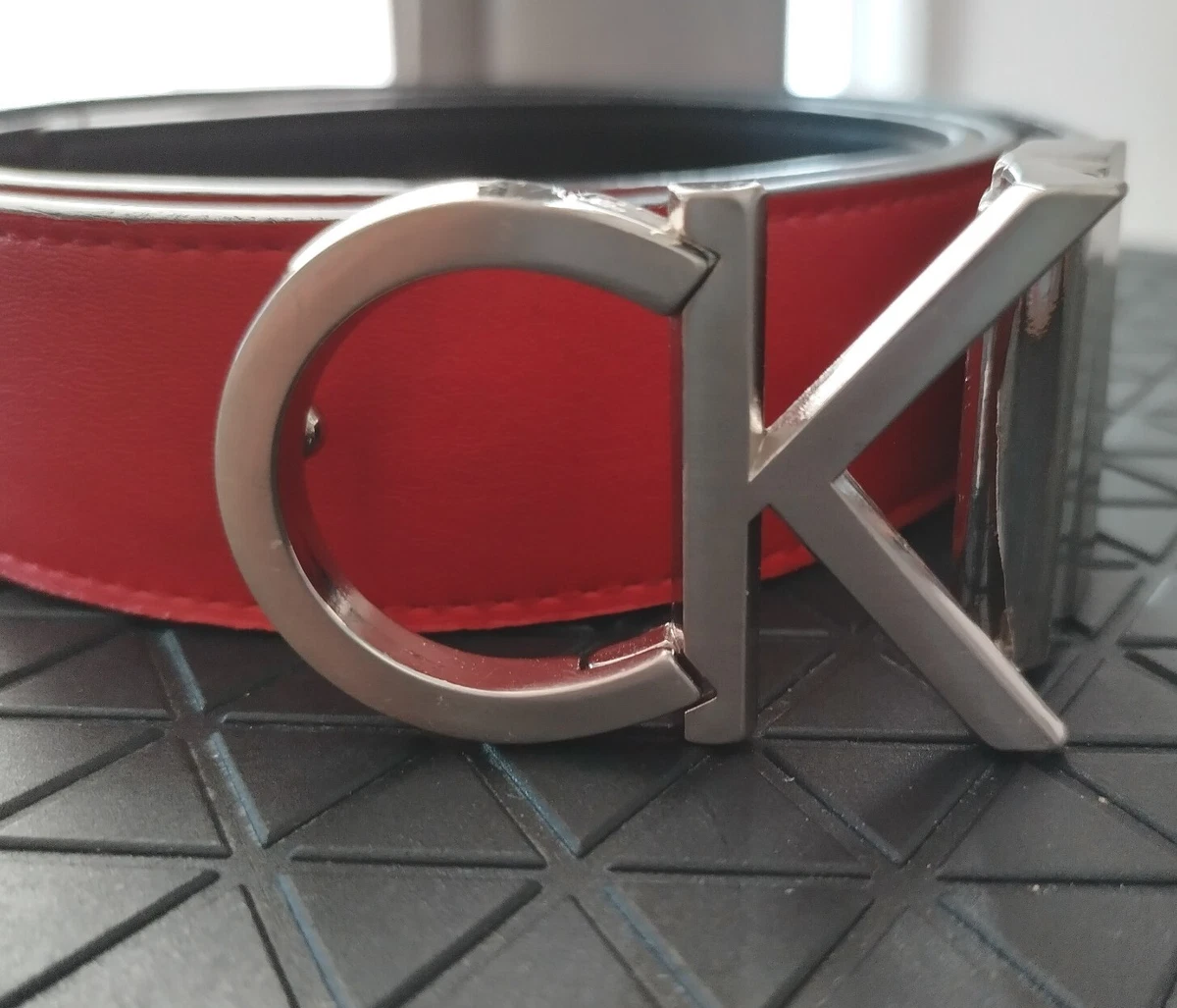 Red calvin klein deals belt