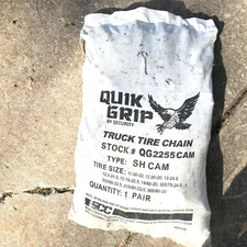 Pair Of Quick Grip Hi-Way Tire Chains For Semi Truck 11.00-22,12-24.5,12-20 New