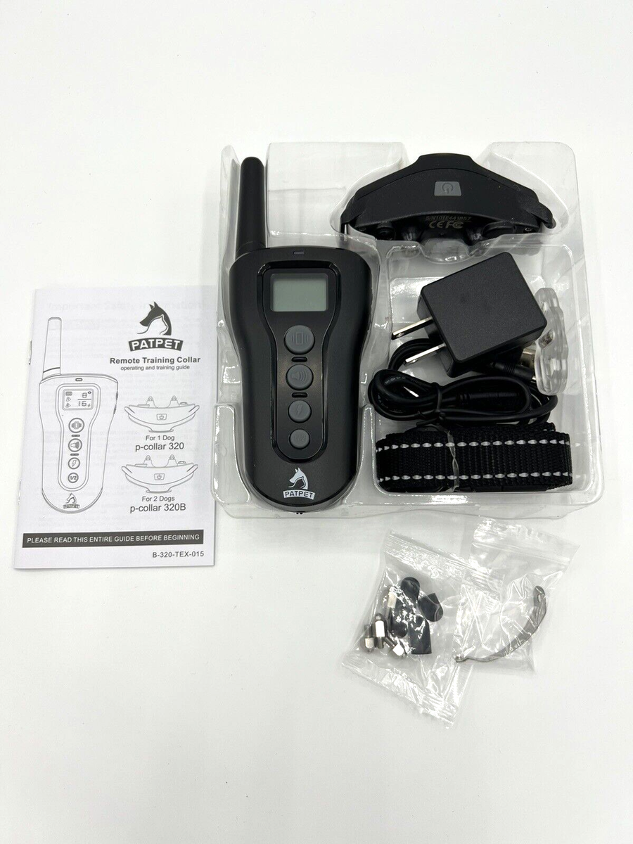 Patpet P-Collar 320 Black Remote Control Shock Modes Dog Training