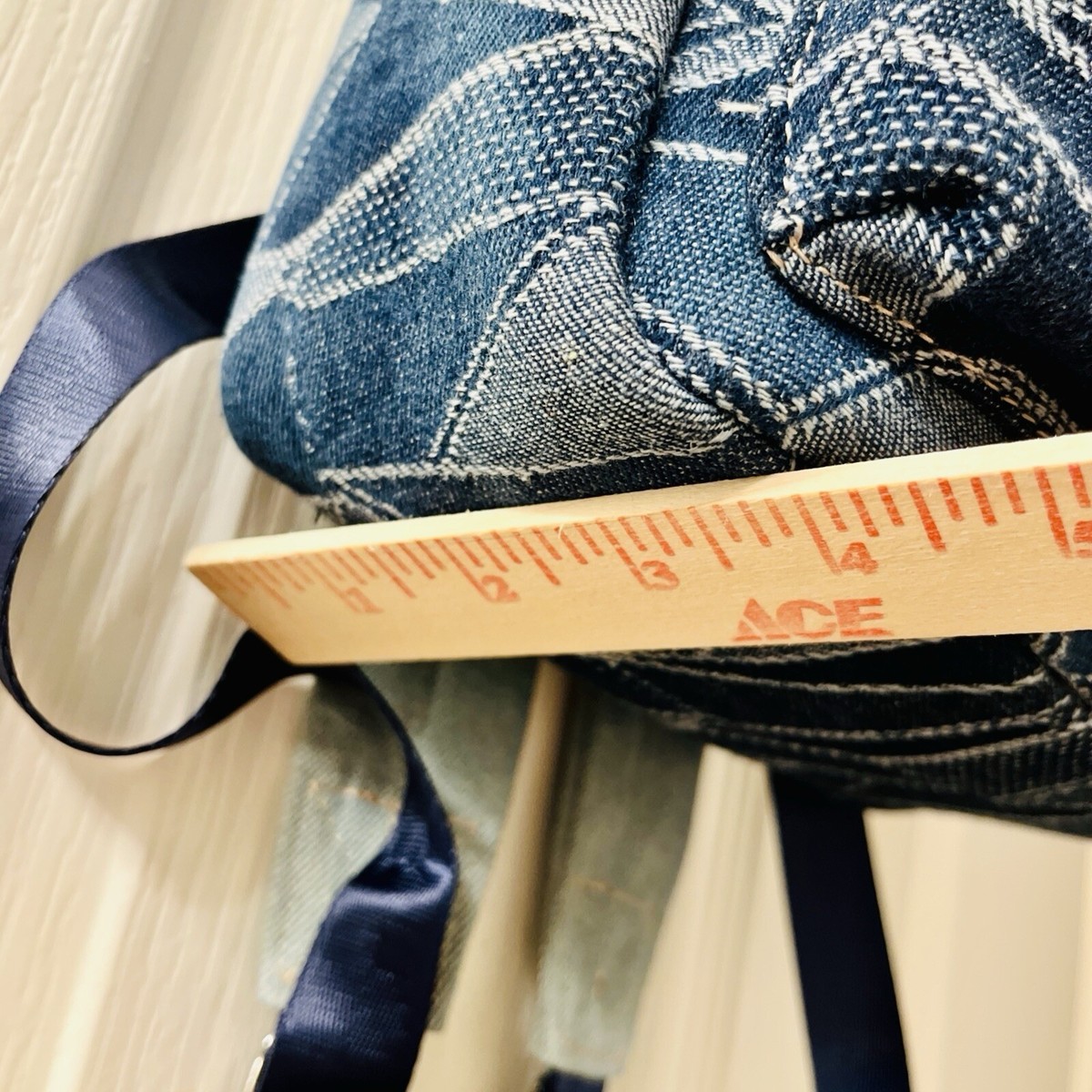 True‎ Religion Women\'s Denim Sky & Dark Blue Mini Backpack Patchwork NWT Loungefly Disney Lilo & Stitch Denim Patchwork Mini Backpack  main image 3