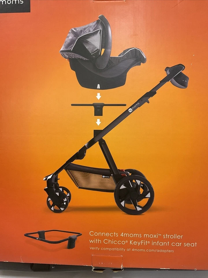 Adaptador de asiento de coche infantil 4Moms para cochecito Moxi Chicco Key fit Foto 2 de 4