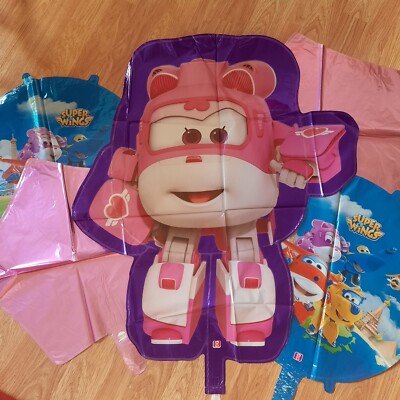 Super Wings Balloon Mylar Foil Balloons Super Wings Party Decorations 