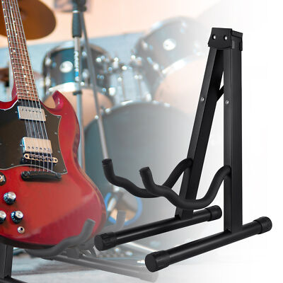 KLAPPBAR GITARRENSTÄNDER UNIVERSAL E-GITARRE AKUSTIK KONZERT BASS