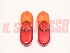 PLASTICHE FANALI POSTERIORI BICOLORE CATARIFRANGENTE FIAT 1100 103 BAULETTO TV 