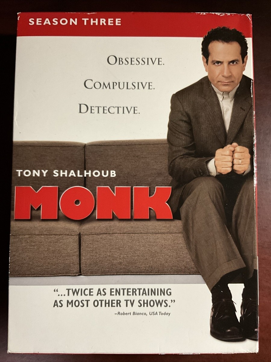 Monk - Season 3 (DVD, 2005, 4-Disc Set) 25192800320| eBay