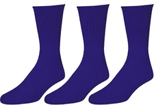 3 6 12 Pairs Mens Navy Sports Work Athletic Crew Socks Cotton Size 9-11 10-13