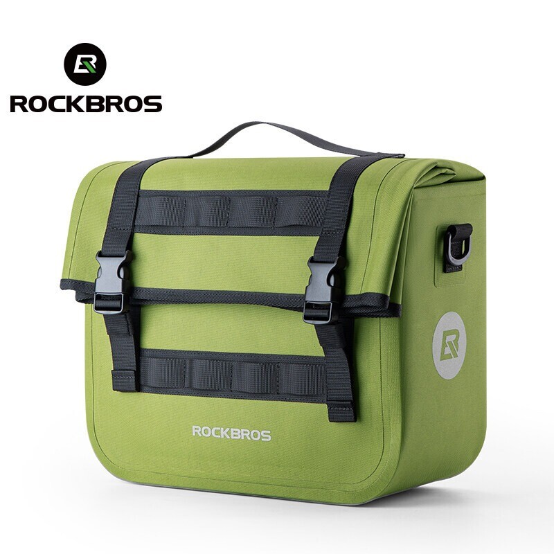 ROCKBROS Bike Rear Rack Bag Waterproof 9L-15L Trunk Luggage Bag Adjustable
