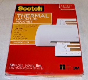 laminating pouches scotch thermal mil letter