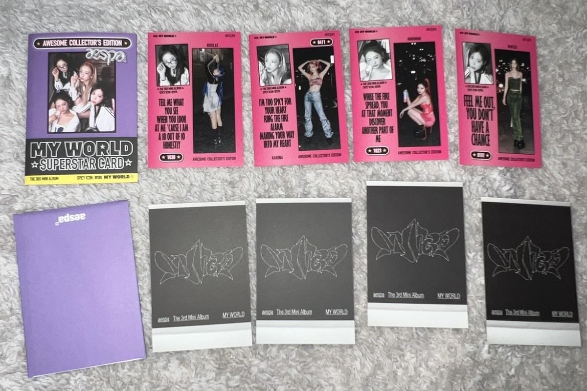 aespa - My World Trading Card Sets ( ZINE spicy Ver & Welcome To