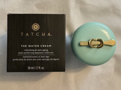 Empty Tatcha Water Cream Jar With Spoon 1.7oz Empty Jar With Spatula Spoon