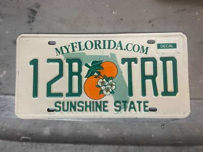 その他 RESERVED for Sunshine only FLORIDA LICENSE PLATE 12B TRD SUNSHINE STATE DOUBLE ORANGES | eBay