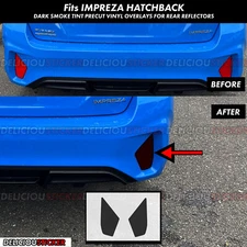 For 2024 25 Subaru Impreza SMOKE Tint Decals for Rear Reflectors Vinyl Overlays