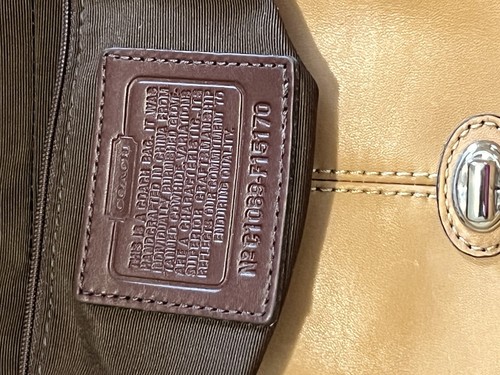 Coach Vintage Legacy hellbraun Leder braun Futter C1069-F15170 Schultertasche klassische Tasche - Bild 4 von 10