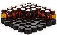 Elufly 1/4 Dram Amber Glass Vial 1ml Oil Bottles- Screw Cap +orifice Reducer+bot on sale Elufly 1/4 Dram Amber Glass Vial 1ml Oil Bottles- Screw Cap +orifice Reducer+bot on sale