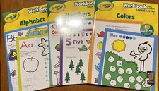 Crayola Workbooks With Stickers Set Of 3 Books New