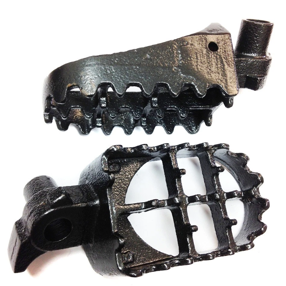 Clavijas de pie de carreras grises para Honda CR500R CR250R CR125R YZ125 YZ250 WR400F YZ400F Foto 3 de 4