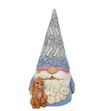 Jim Shore Gnome with Dog Figurine #6010289 5.71 Inch