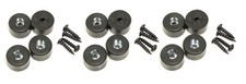 12 PACK PENN ELCOM 9101Y Amp / Case / Cabinet Rubber Feet - Bumper 7/8" X 1/2"