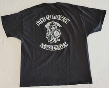 Sons Of Anarchy Leatherneck Black T-Shirt Adult Size 2XL XXL