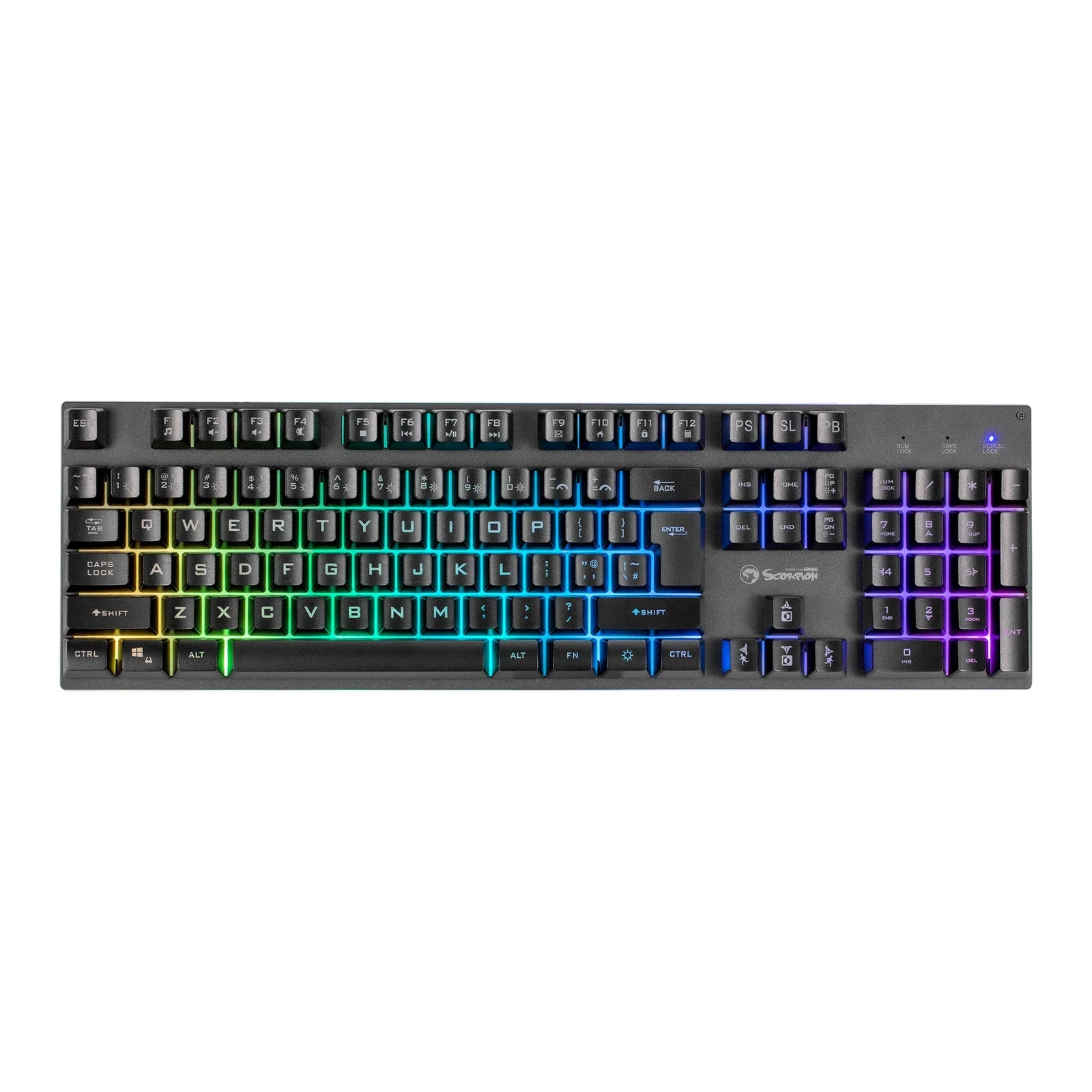 Marvo Scorpion K604 Soldat 20 Wired Rgb Multimedia Uk Layout Gaming Ke - Image 3