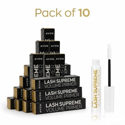 10er Pack - Avon Lash Revival Supreme Volume Boosting Primer Mascara MUA Bundle