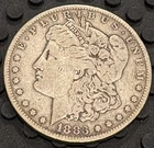 1883 Philadelphia Mint Morgan Silver Dollar 90% Silver Coin (.7734 ASW Ozt)