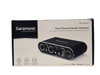 Saramonic MV-Mixer 2-Channel 24-bit/192kHz Audio Interface for Mac+Windows OB
