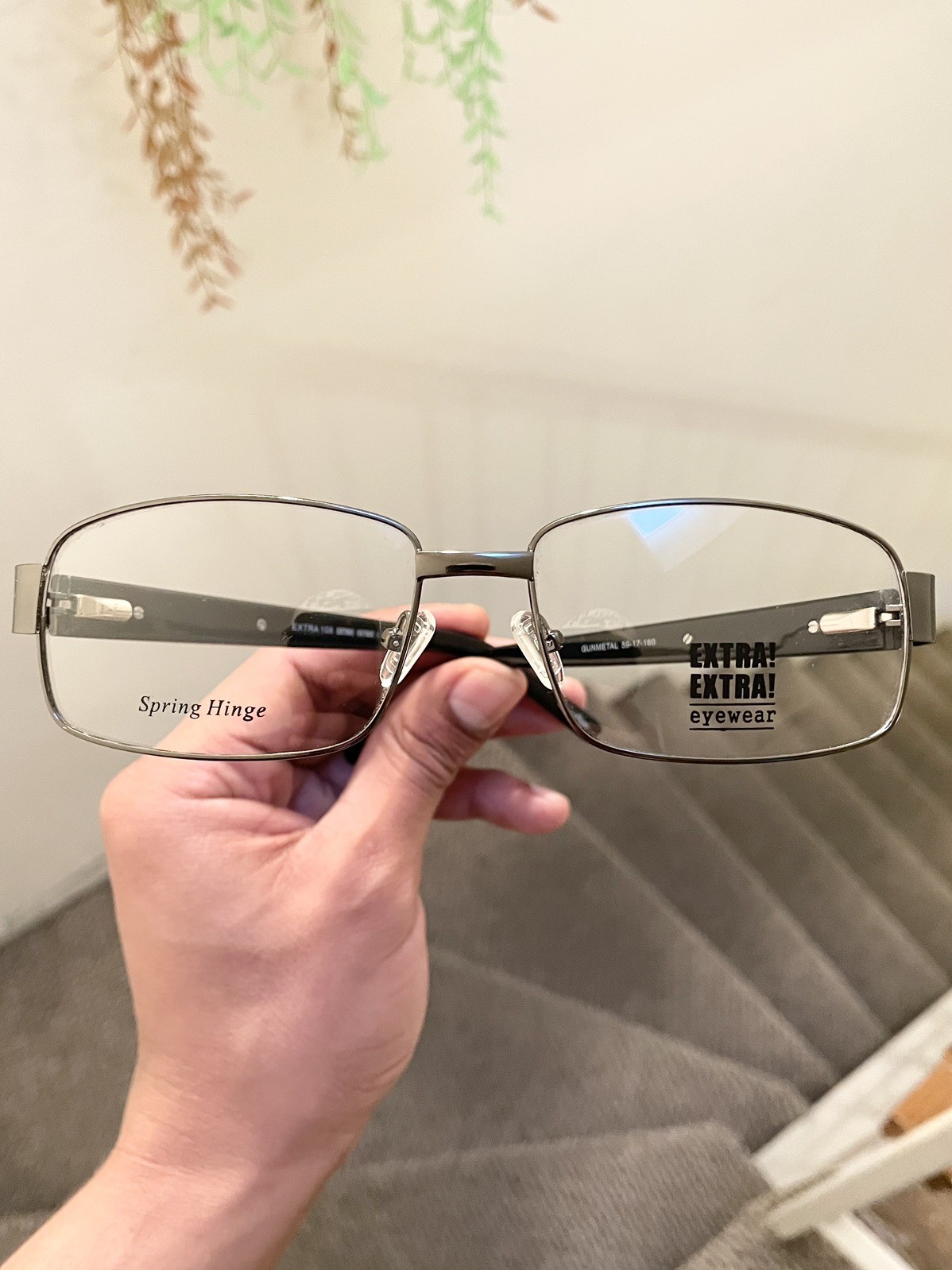New Unisex Fatheadz Type Extra Extra! Large Wide Frames Eyeglasses Gun 59/17/160