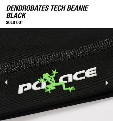 PALACE SKATEBOARDS DENDROBATES TECH BEANIE BLACK S/M | eBay
