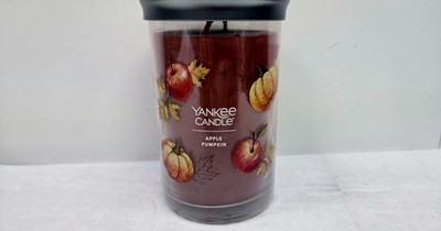 Yankee Candle 20oz Decorative Jar Candle 2-Wick Apple Pumpkin