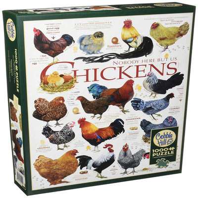 Cobblehill 80120 1000 Pc Chicken Quotes Puzzle Various