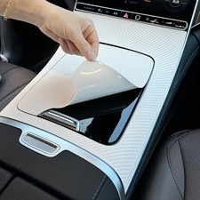 Car Center Console Gear Shift Panel Protector Cover Trim Silicone Sticker Fit...