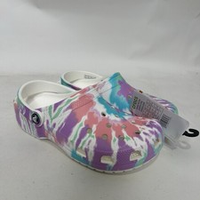 Crocs Classic Pastel Tie Dye Graphic Clog  Fresco  Men  s 6/Women  s 8 New